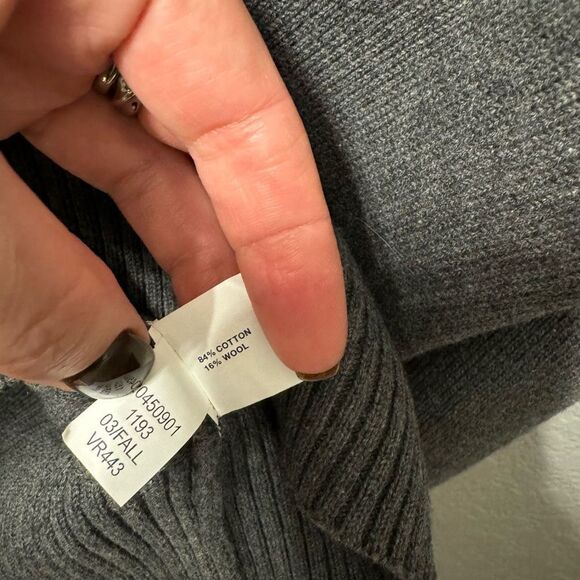 Vintage Gap Men’s Grey Cotton/Wool Sweater Size XL - Picture 3 of 4